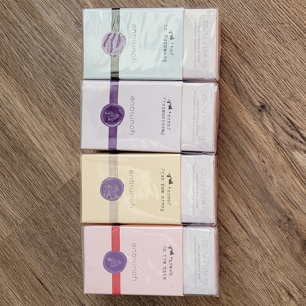Younique Perfume 1.7oz NEW Lot of 4